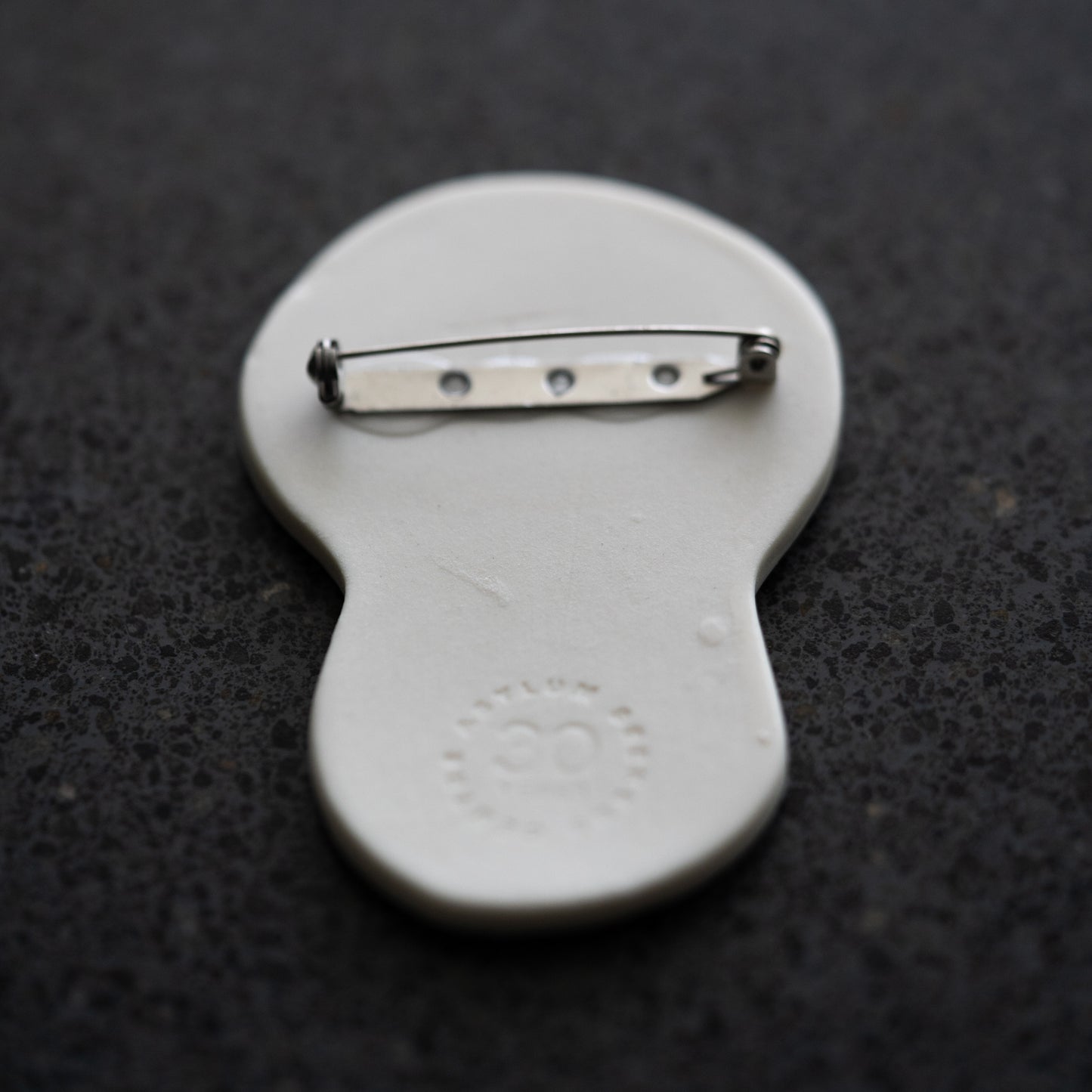 Limited Edition Handmade Ceramic Brooch - Strawberry Design