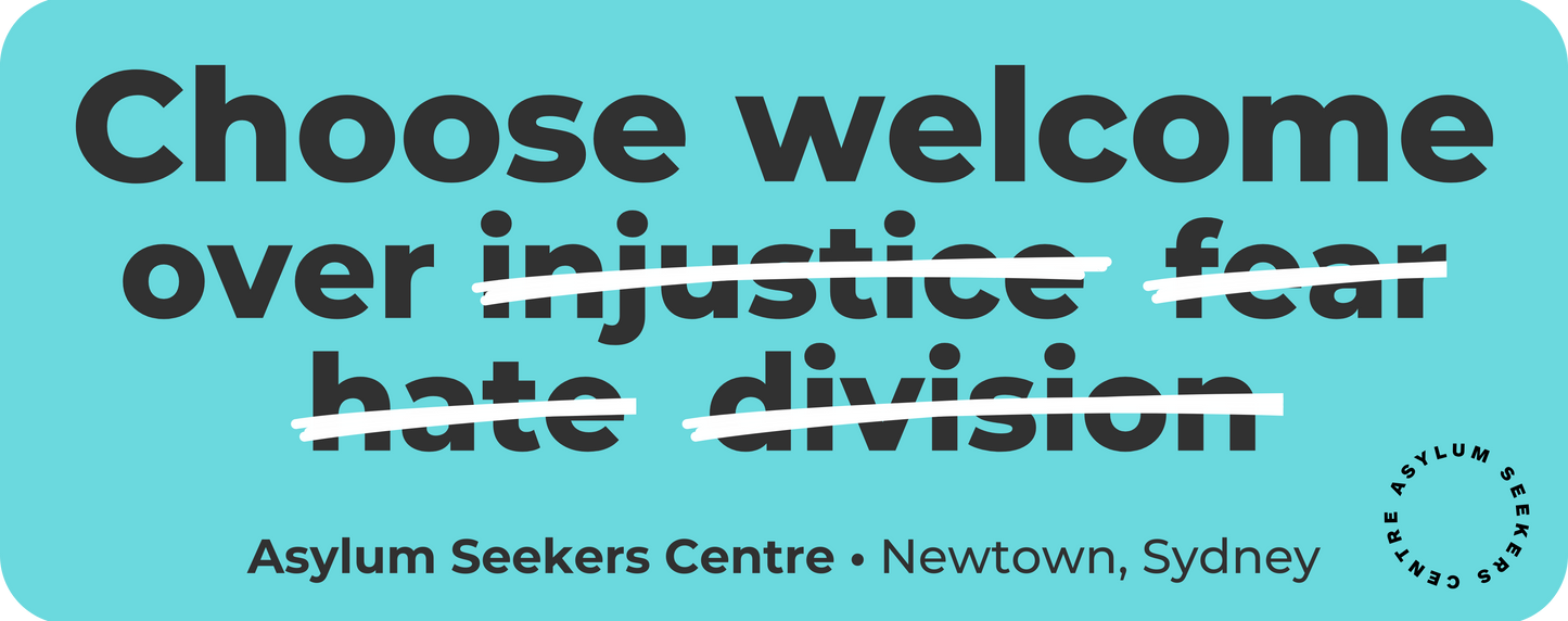 "Choose welcome" Bumper Sticker