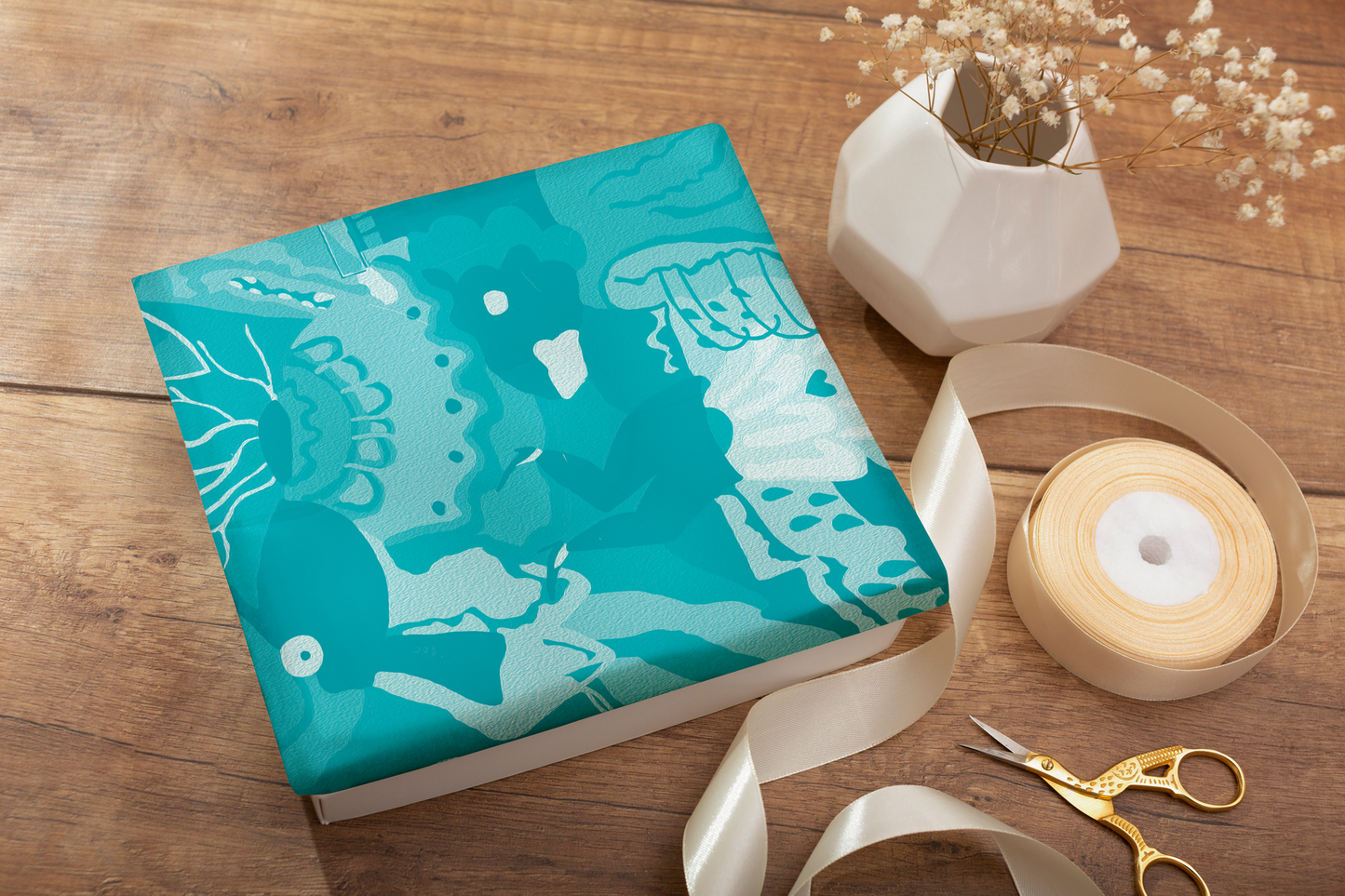 A2 Wrapping Paper 4-pack: Asylum Seekers Centre Mural Print