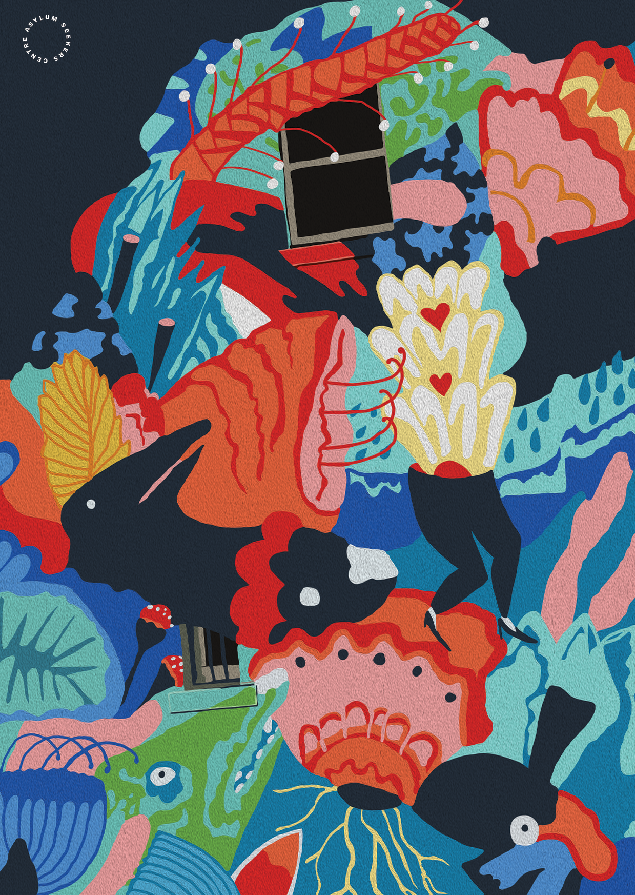 Greeting Card: Mural-inspired Design