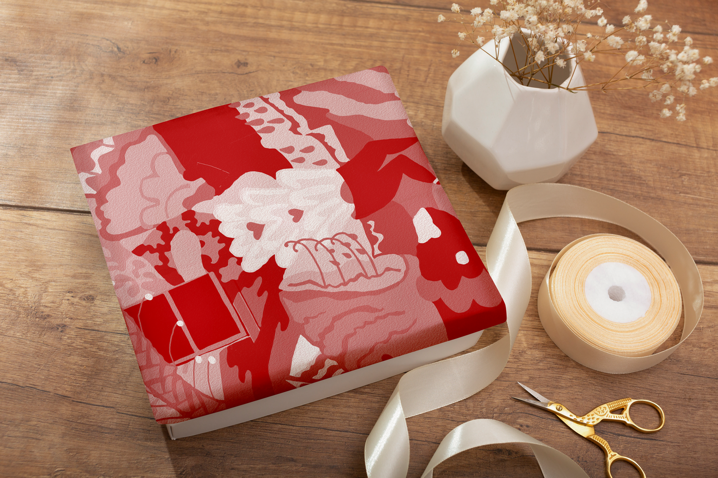 A2 Wrapping Paper 4-pack: Asylum Seekers Centre Mural Print