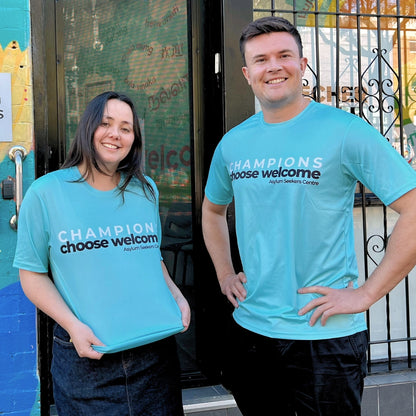 Running Shirt - "Champions choose welcome"