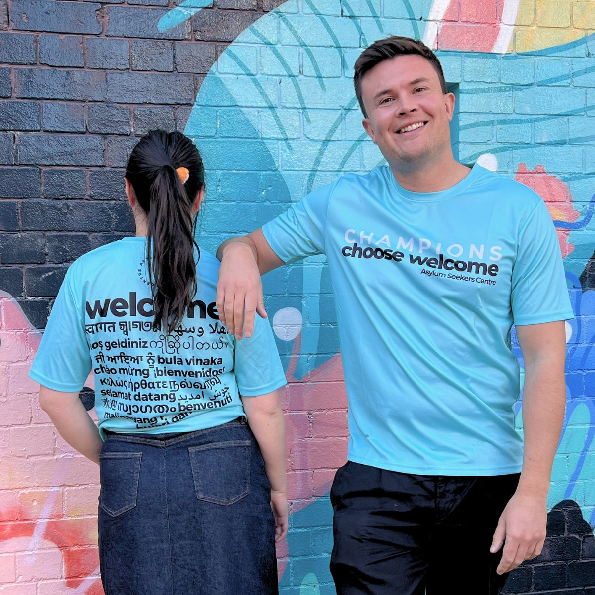 Running Shirt - "Champions choose welcome"