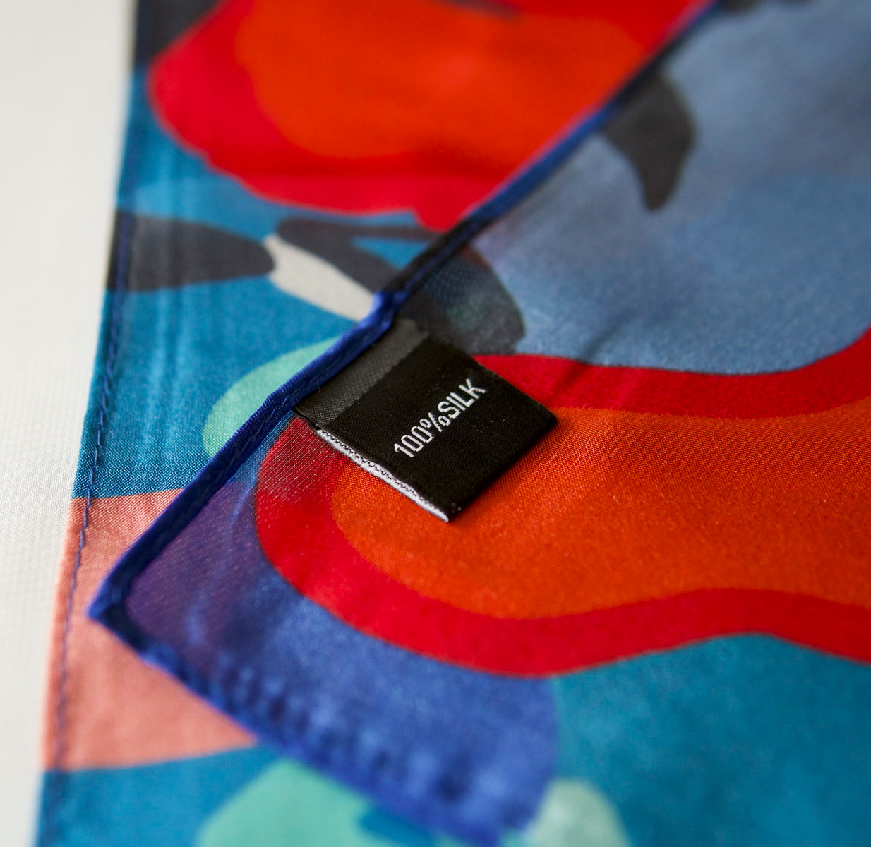 Limited Edition ASC Silk Scarf with Mural Inspired Print