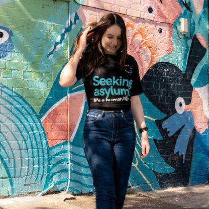 T-Shirt: Seeking asylum. It's a human right.